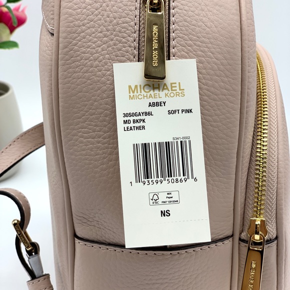 Michael Kors Abbey Medium Pebbled Leather Backpack - Picture 5 of 8